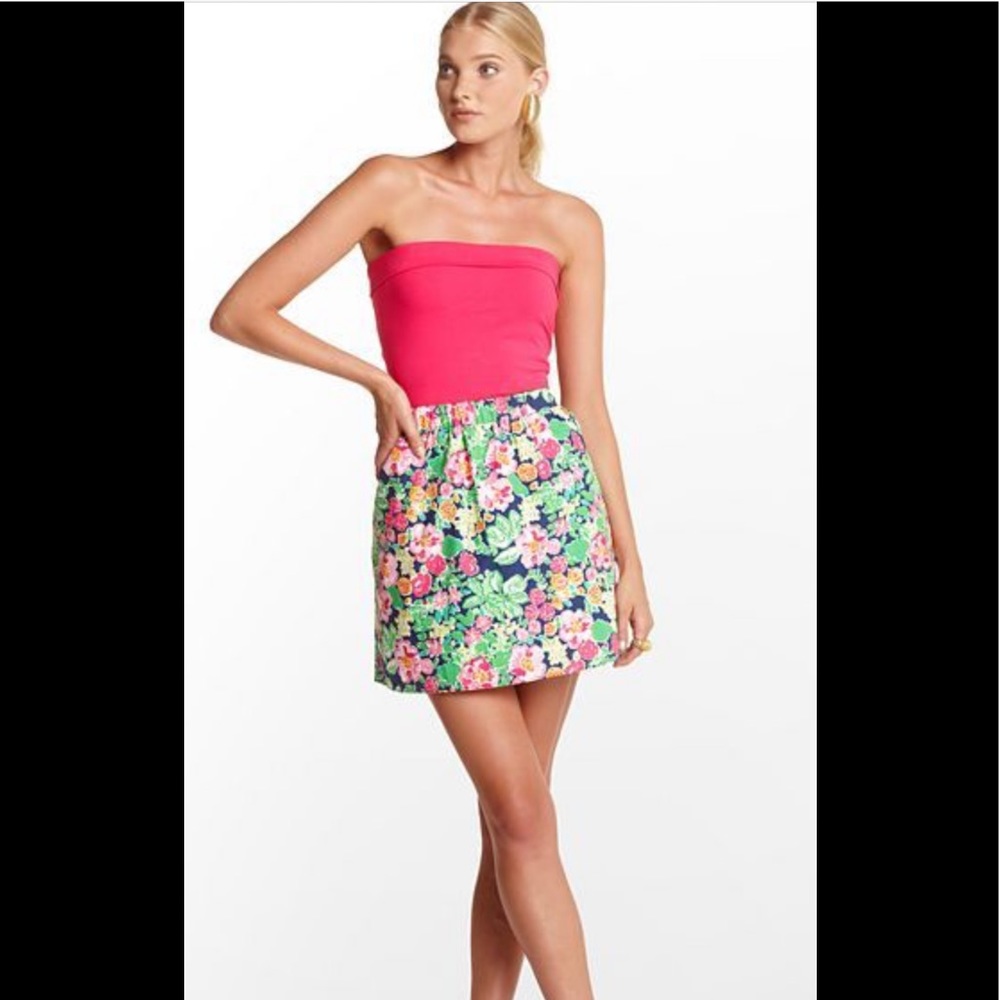 Lilly Pulitzer Sz large strapless Esmerelda dress